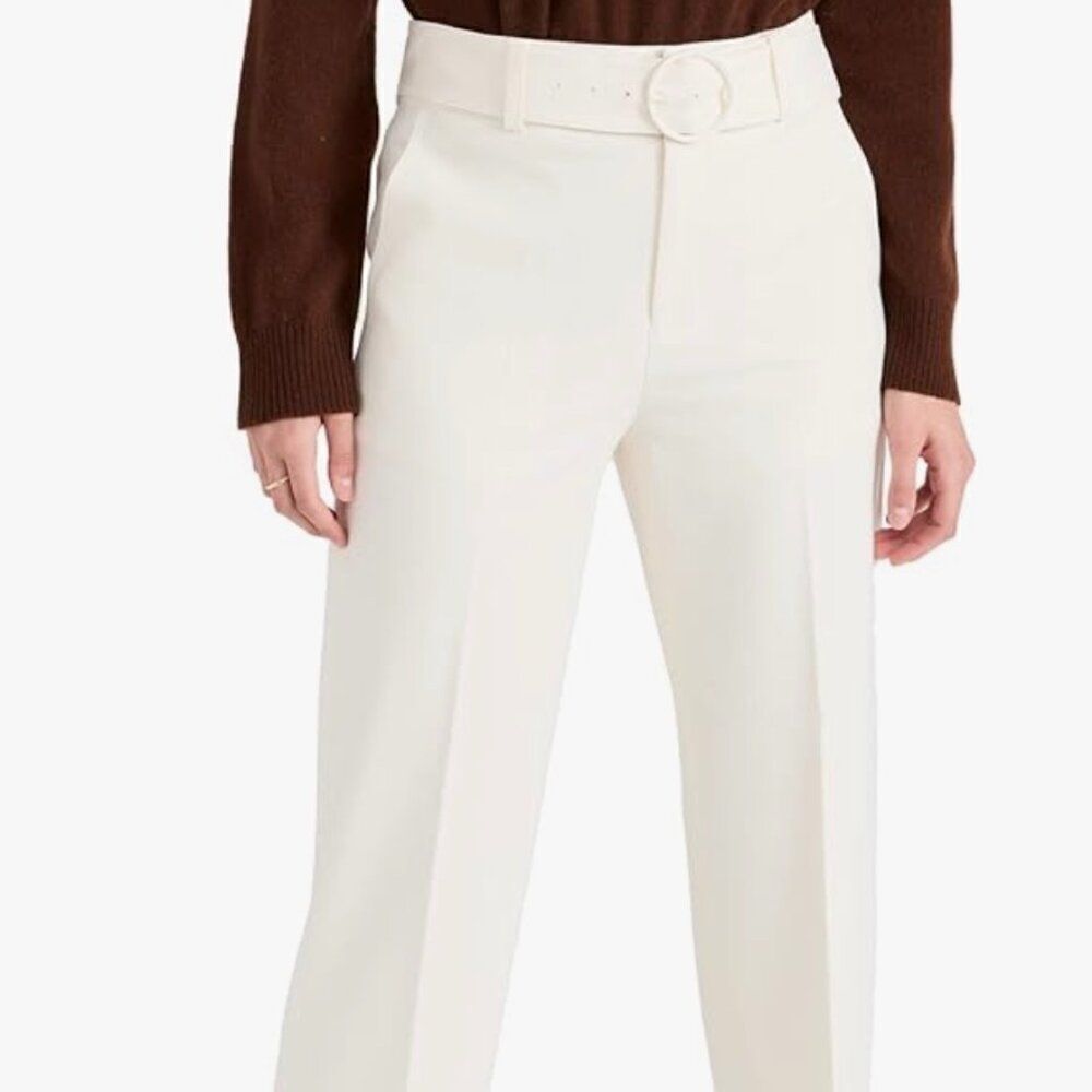 NEW!! NWT Club Monaco Enamel Ring Pant Pantalons Butter Creme / Creme Size 14